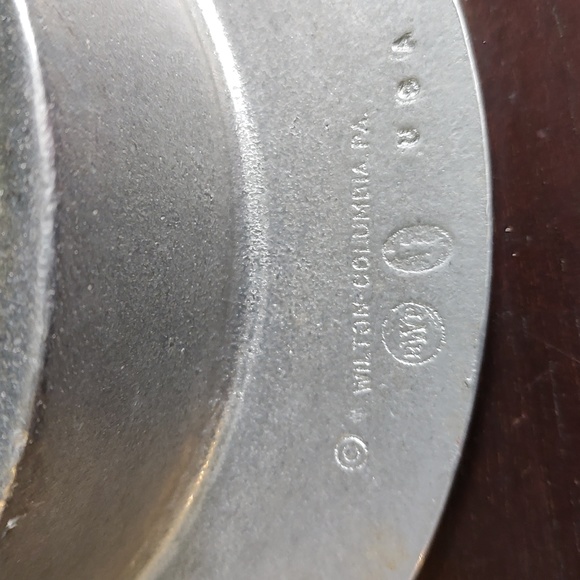 Pewter Wine Bottle Dish/Coaster Table Setting Wilton Columbia USA - Picture 9 of 9